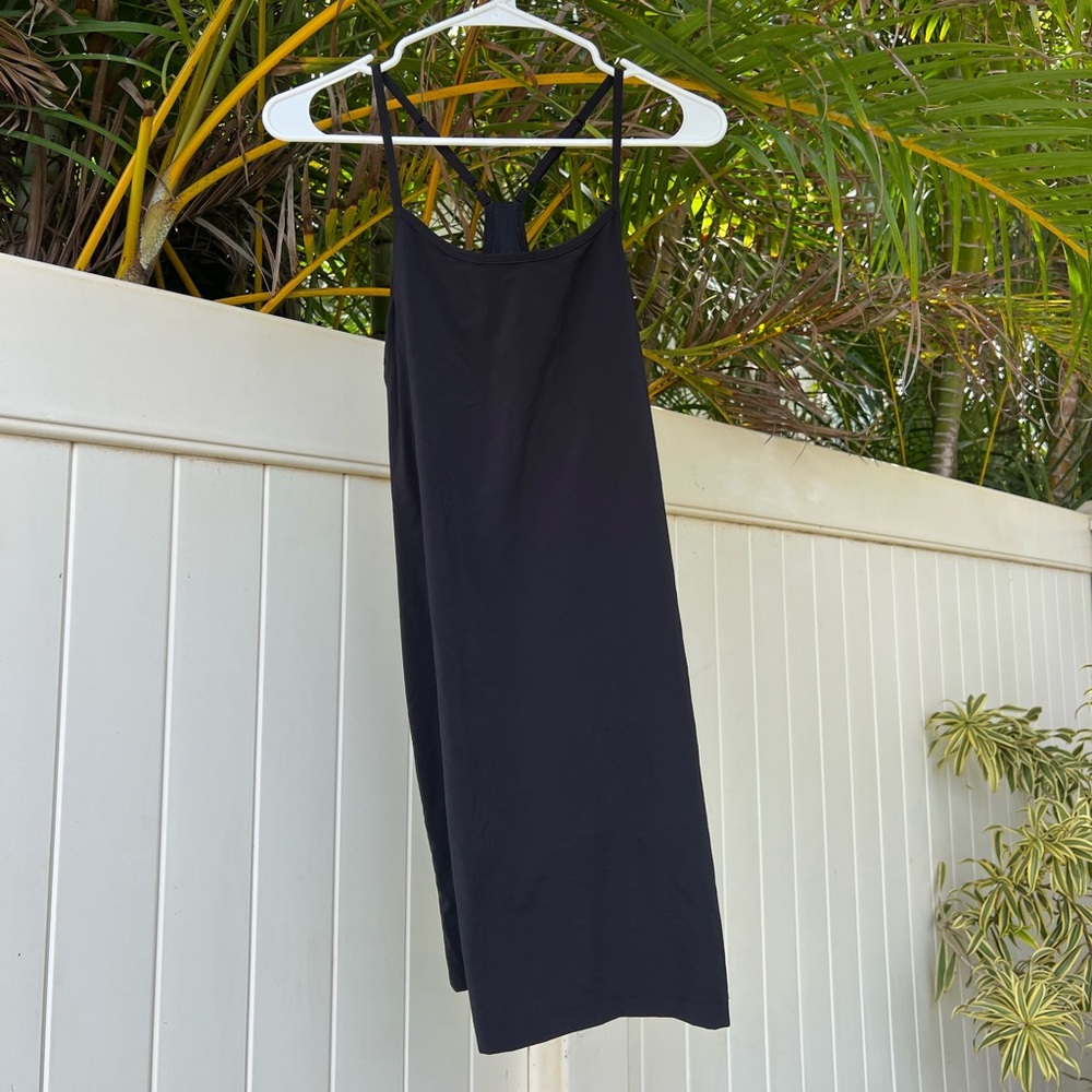SMALL Halter razor back black active Dress
